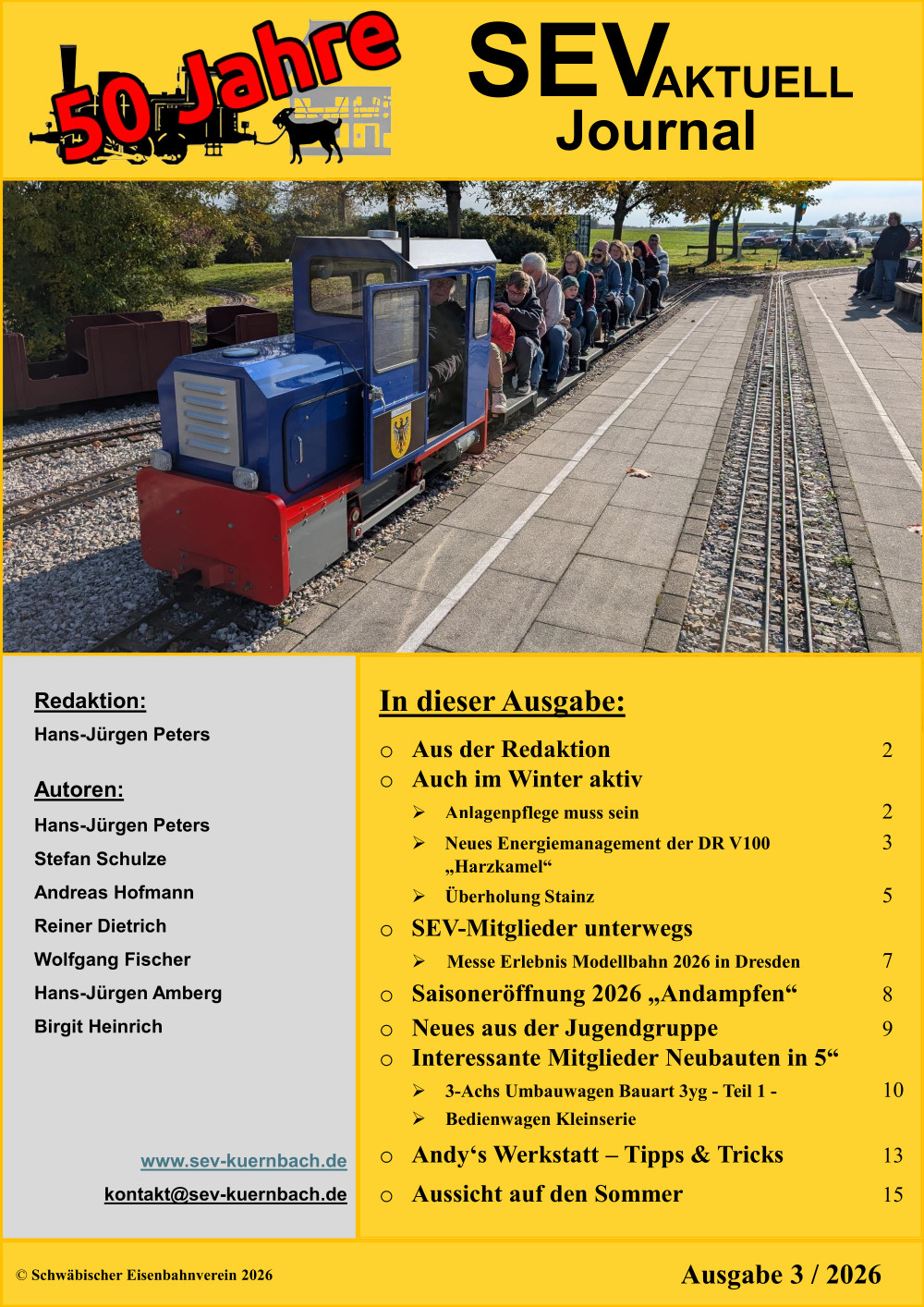 Titelblatt SEV Aktuell – Ausgabe 03